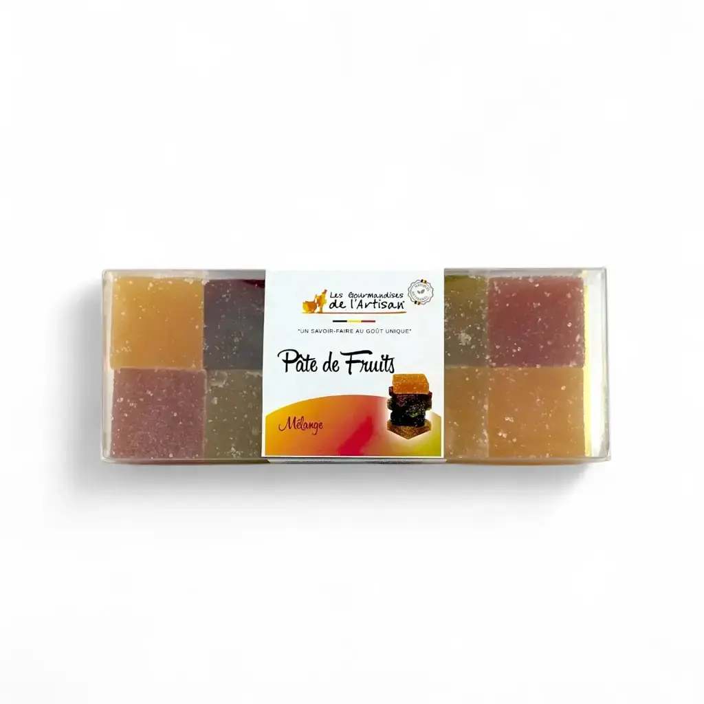 [R130PFMX] Pâtes de Fruits Réglette de 10 pcs   (Mix)